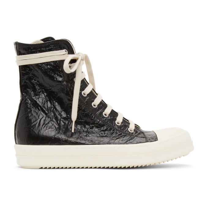 Photo: Rick Owens Drkshdw Black Aluminium High Sneakers