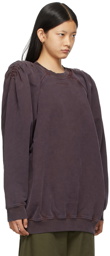 Y/Project Purple Ruched Shoulder Sweatshirt