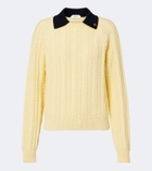 Versace Medusa cable-knit cotton sweater