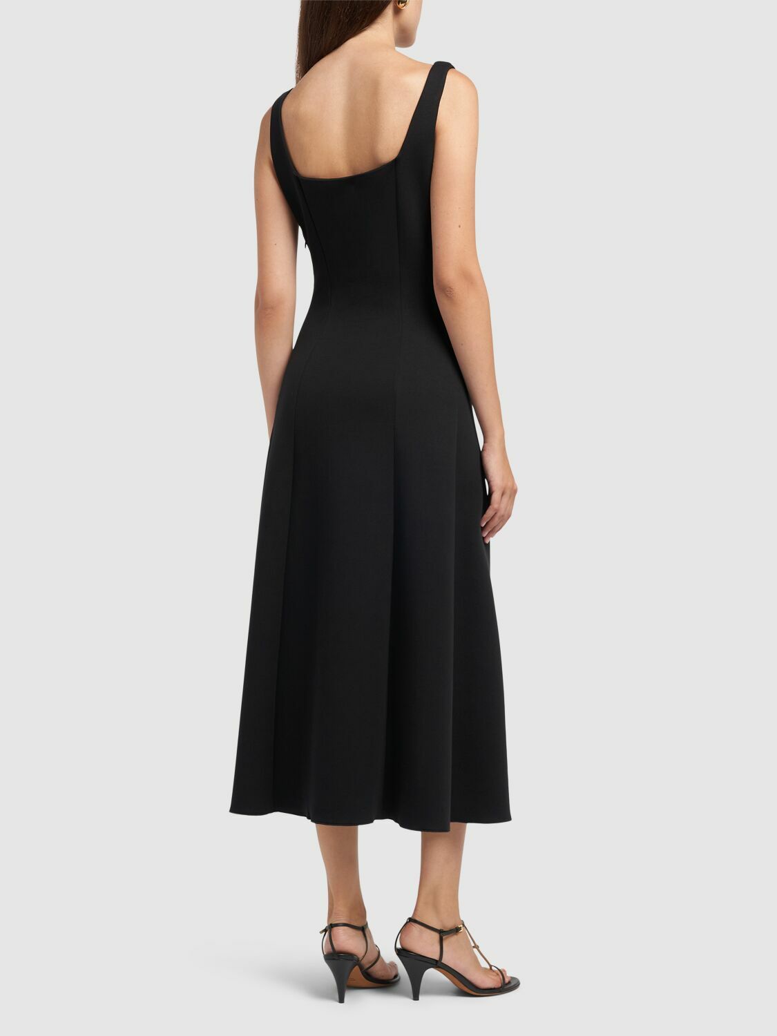 S MAX MARA Platani Scuba Jersey Midi Dress S Max Mara