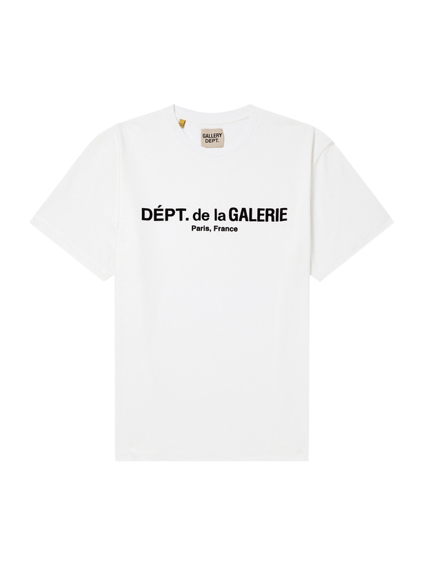 Photo: Gallery Dept. - Logo-Appliqué Cotton-Jersey T-Shirt - White