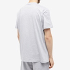 Alexander McQueen Men's Logo Tape T-Shirt in Light Pale Grey
