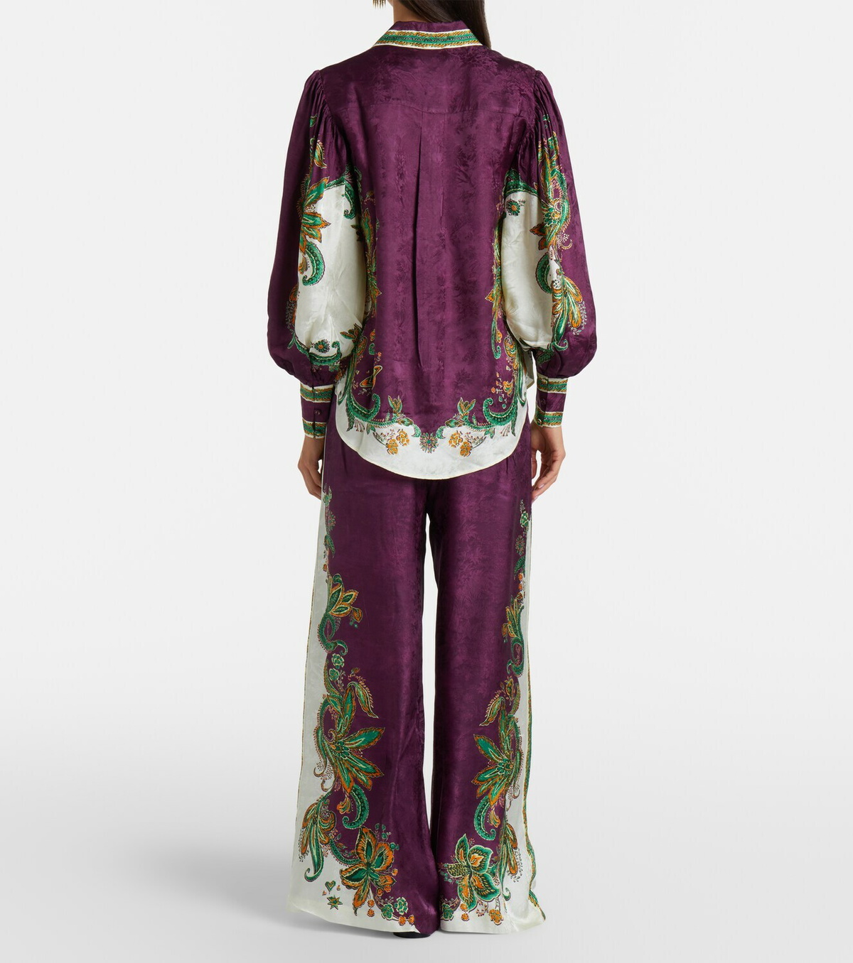 Alémais Ruthie printed wide-leg pants