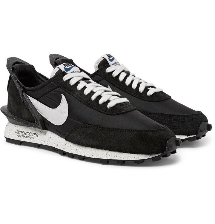 Photo: Nike - Undercover Daybreak Suede-Panelled Shell Sneakers - Black
