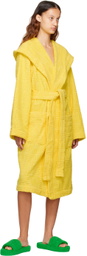 Bottega Veneta Yellow Intreccio Bathrobe