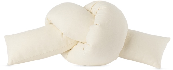 Photo: JIU JIE SSENSE Exclusive Off-White Baby Knot Cushion