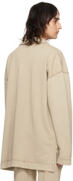 Dries Van Noten Beige Dropped Shoulder Polo