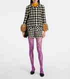 Valentino Floral lace tights