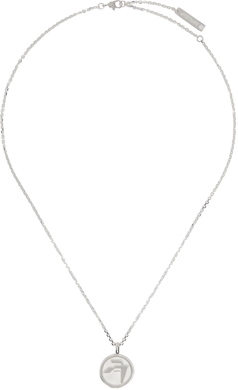 AMBUSH Silver Cable Chain Necklace