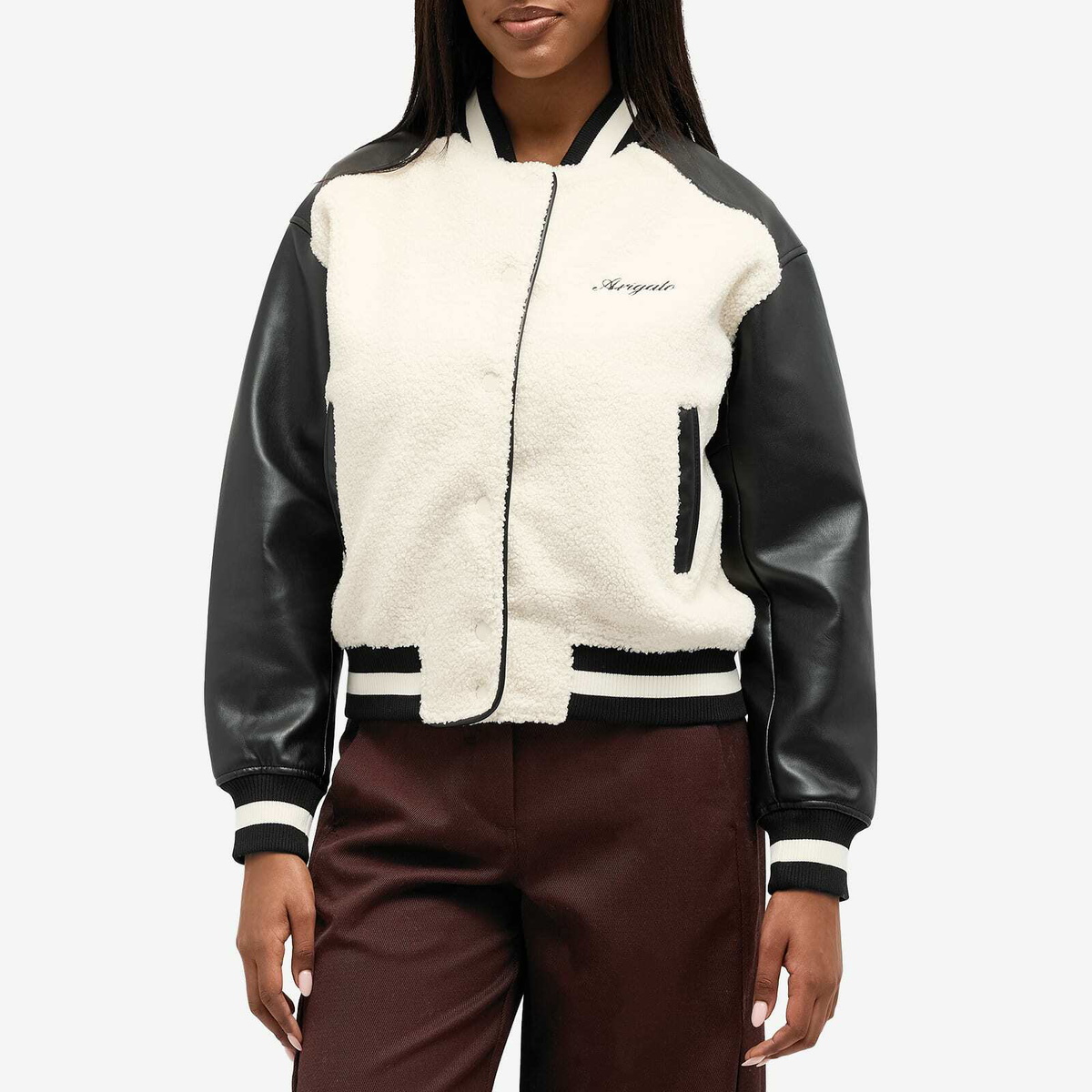 Axel Arigato Women's Saul Varsity Jacket in Ecru
