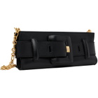 BALMAIN Black Anthem Smooth Leather Clutch