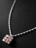 Ouie - Cage Sterling Silver Tourmaline Necklace