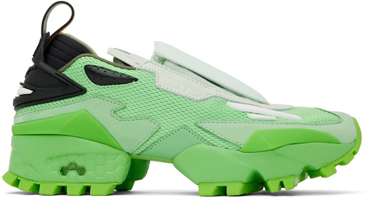 Photo: Reebok by Pyer Moss Green Experiment 4 Fury Trail Sneakers