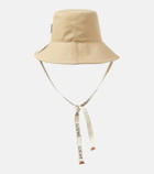 Loewe Logo canvas bucket hat