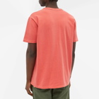 Velva Sheen Men's Pigment Dyed Pocket T-Shirt in Raspberry