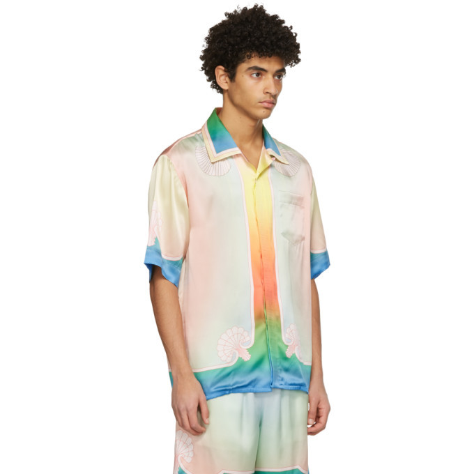 Casablanca Multicolor Silk Lucid Dreams Short Sleeve Shirt Casablanca