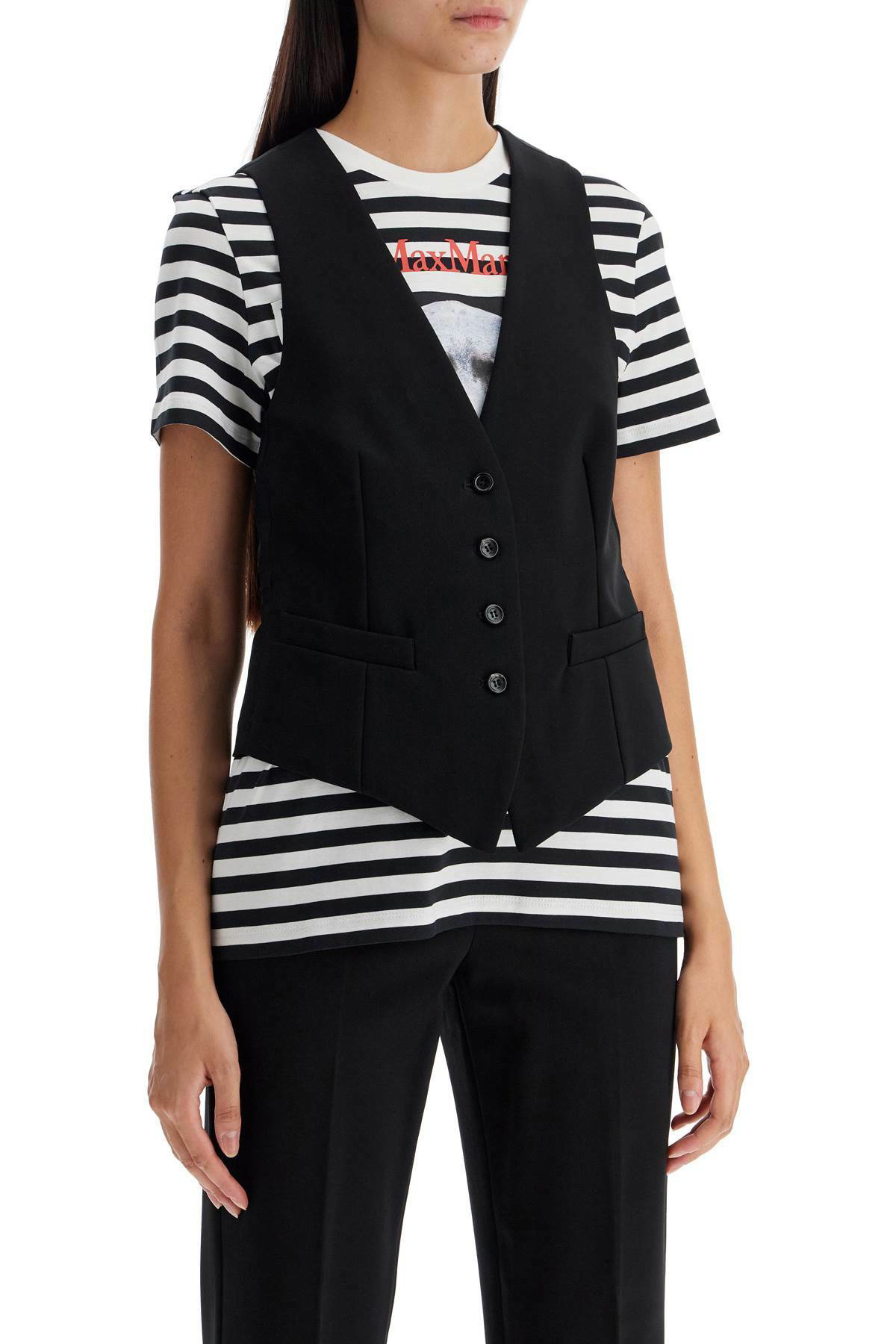 【関税＆送料込み】Max Mara 'Kiwi' Vest Max Mara マックスマーラ KIWI ビスコース ベスト 国内発/関税込