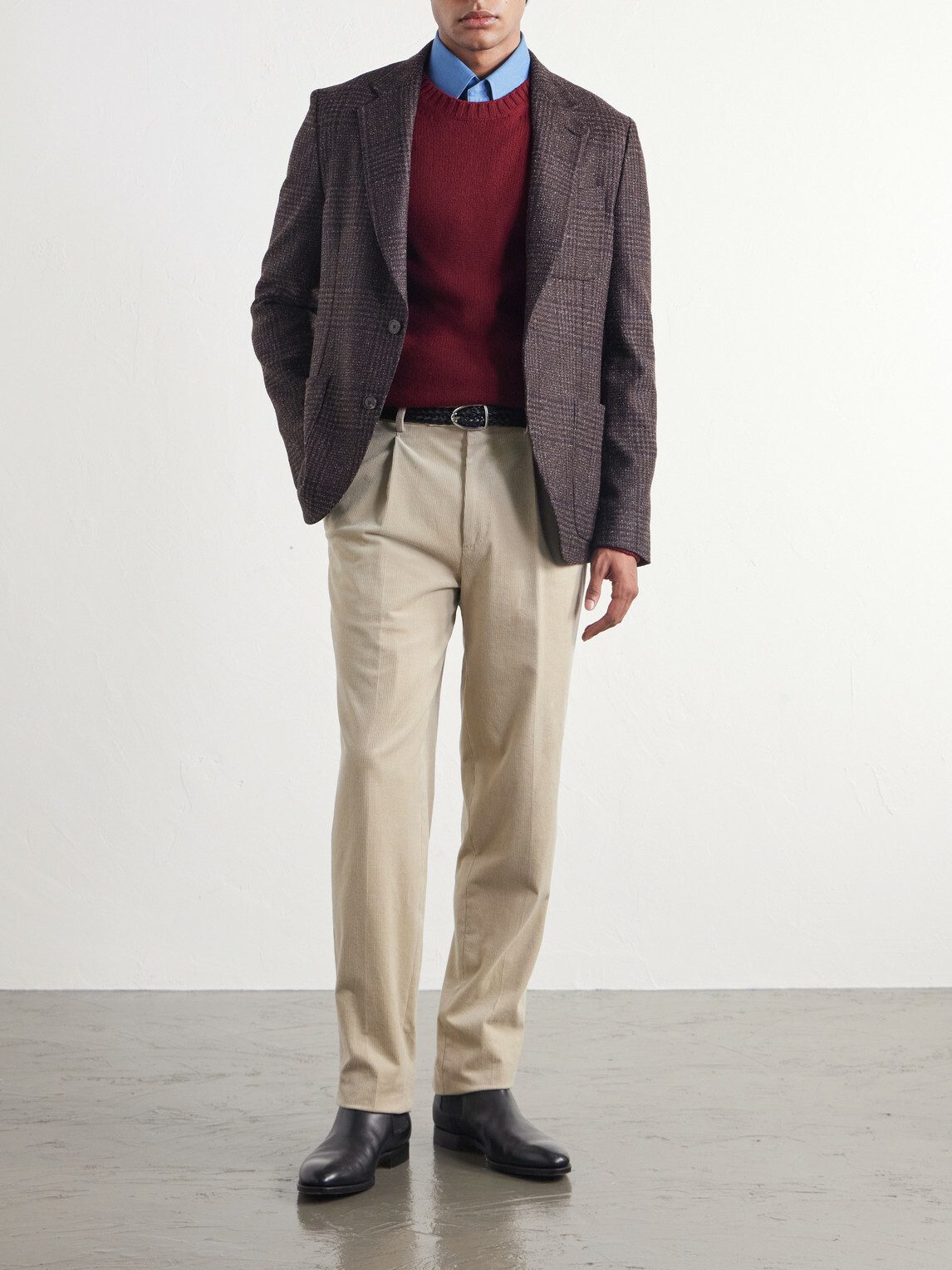 Zegna - Pleated Straight-Leg Cotton-Corduroy Trousers - Brown