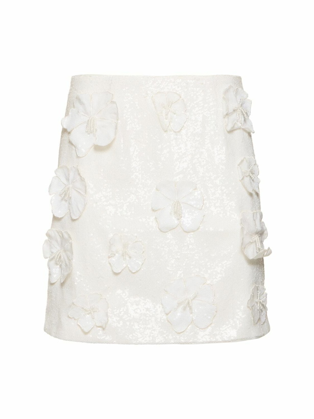 Photo: ROTATE Saje Sequined Flower Mini Skirt