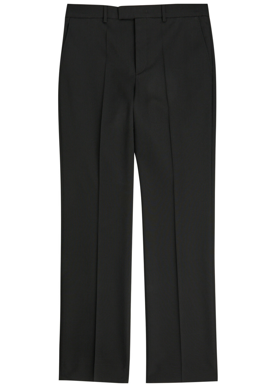 Valentino Garavani Straight-leg Wool Trousers Black