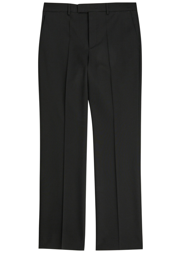 Photo: Valentino Garavani Straight-leg Wool Trousers Black