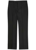 Valentino Garavani Straight-leg Wool Trousers Black