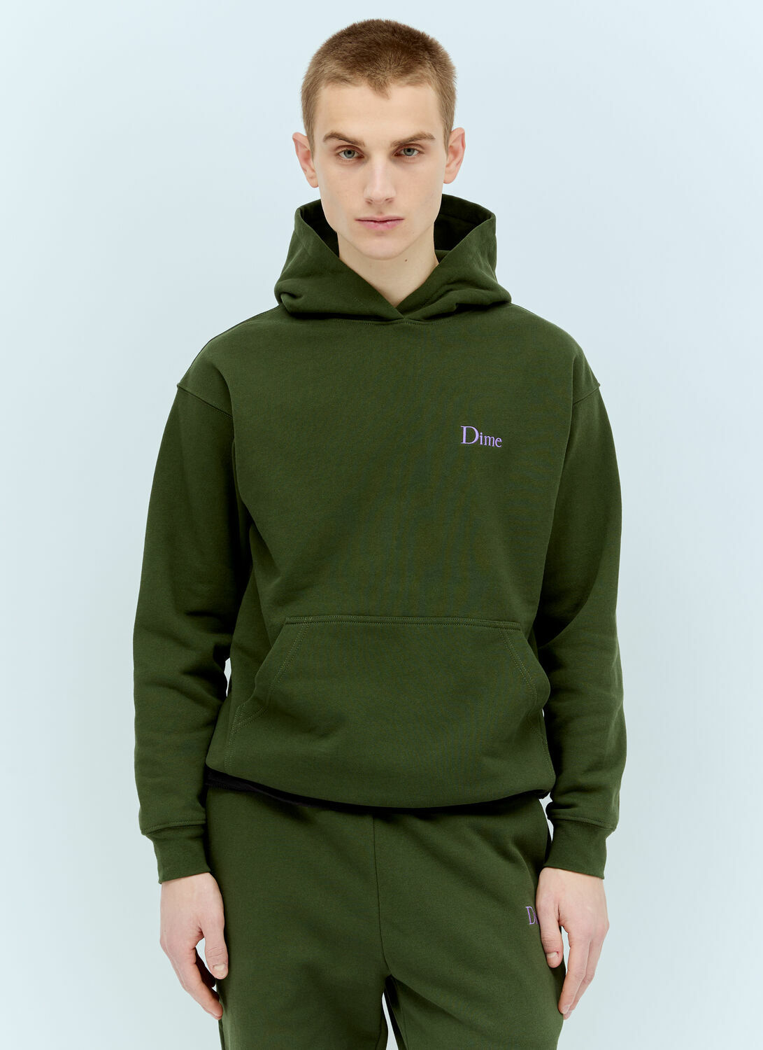 Dime Classic Small Logo Hooded Sweatshirt
