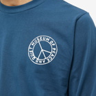 Museum of Peace and Quiet Men's Long Sleeve Badge T-Shirt in Navy