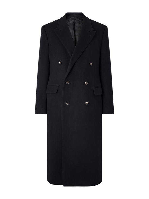 Photo: Gabriela Hearst - Brannick Double-Breasted Cashmere Overcoat - Black