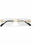 Cartier Eyewear - Frameless Gold-Tone Optical Glasses