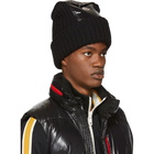 Moncler Black Pocket Beanie