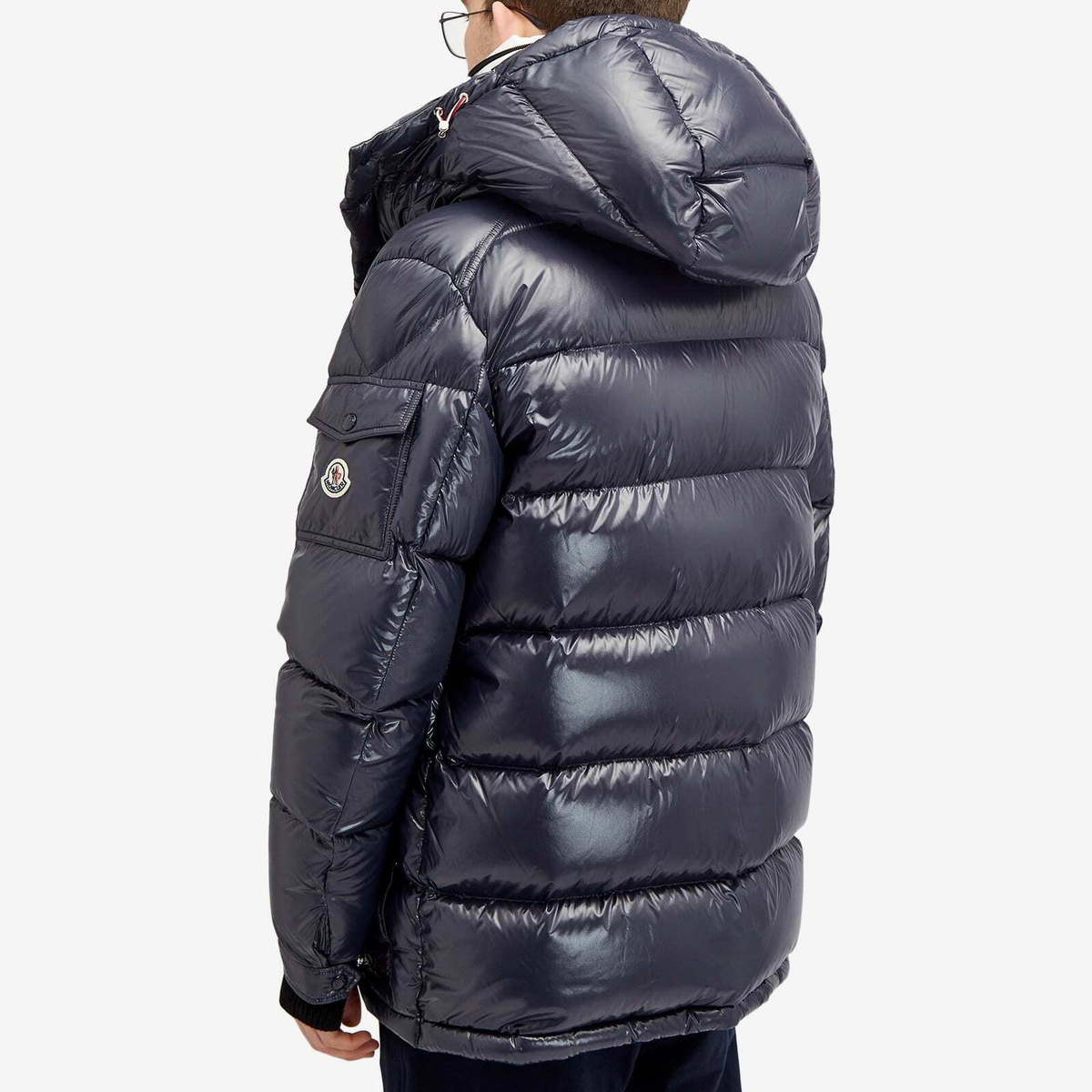 Moncler Men's Chiablese Short Parka Jacket in Navy