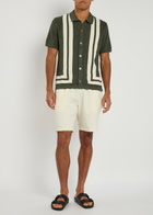 Universal Works Simple Linen-blend Shorts Ecru