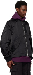 sacai Black Relaxed-fit Bomber Jacket