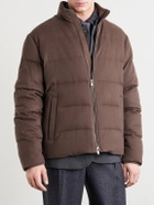 Zegna - Quilted Oasi Cashmere Down Jacket - Brown