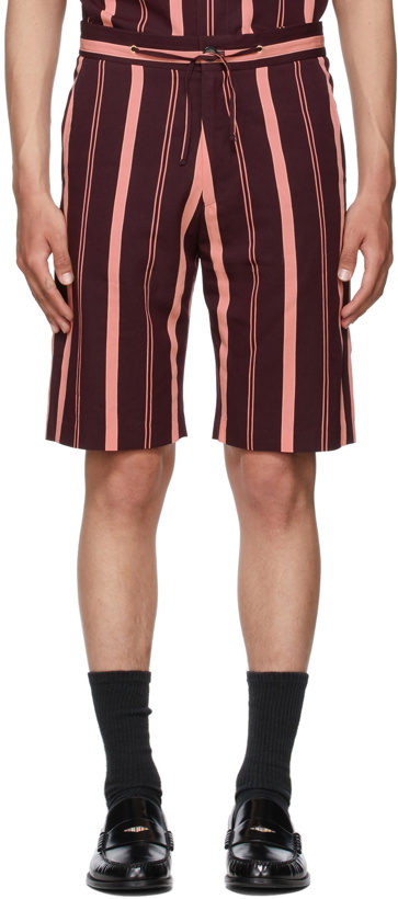 Photo: Paul Smith Pink & Burgundy Striped Shorts