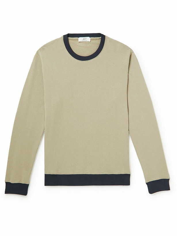 Photo: Mr P. - Colour-Block Cotton-Jersey Sweatshirt - Neutrals