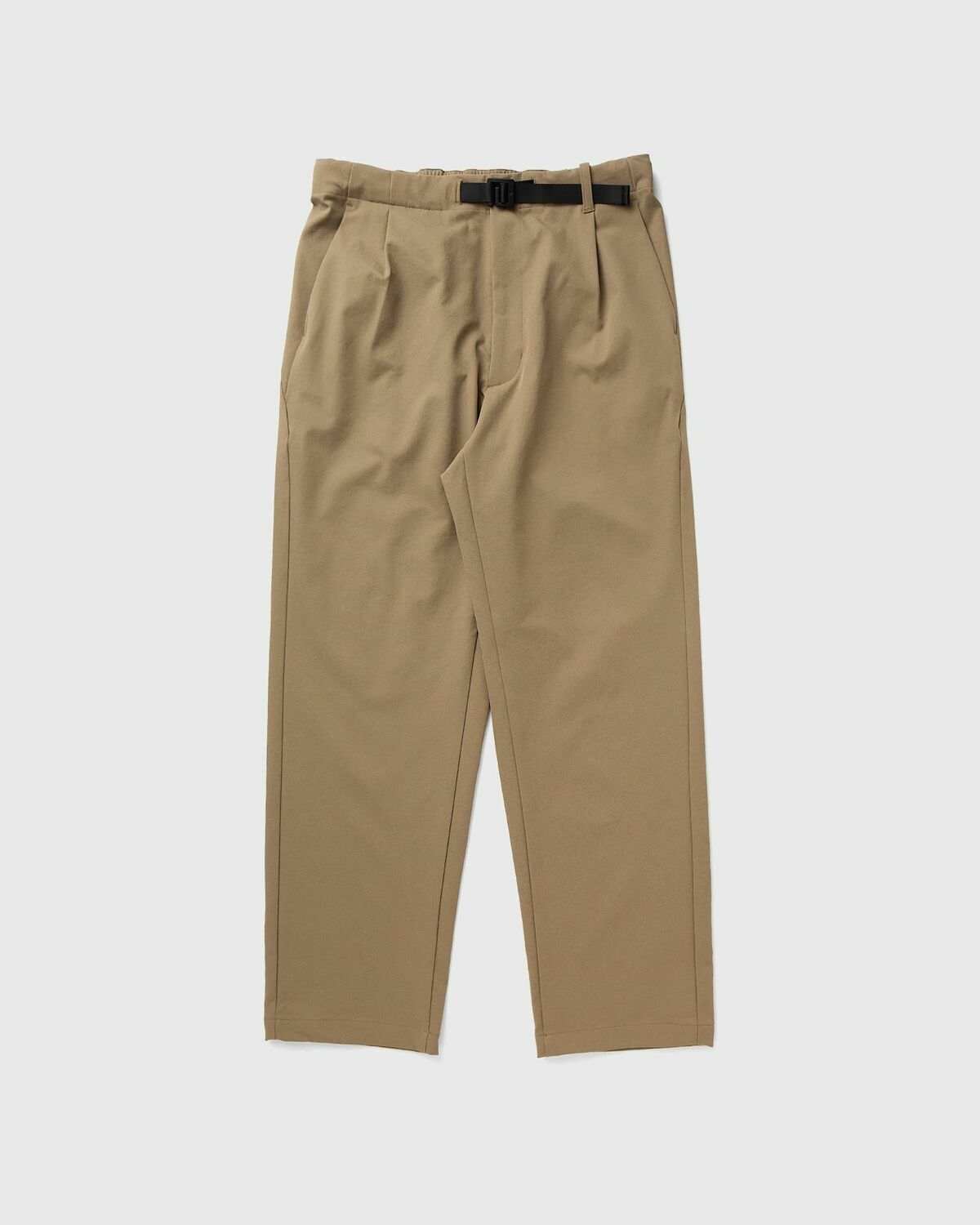 Goldwin One Tuck Tapered Stretch Pants Beige Mens Casual Pant