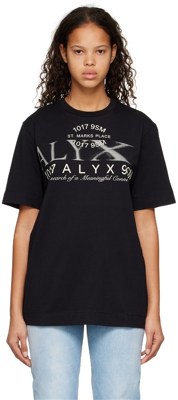 Photo: 1017 ALYX 9SM Black Printed T-Shirt