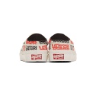 Vans White and Red Logo Checkerboard OG Slip-On 59 LX Sneakers