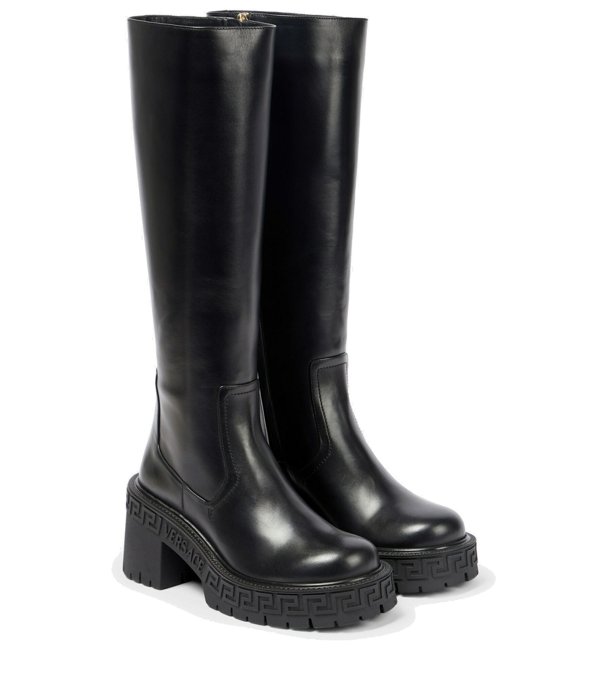 Versace - Greca leather boots Versace