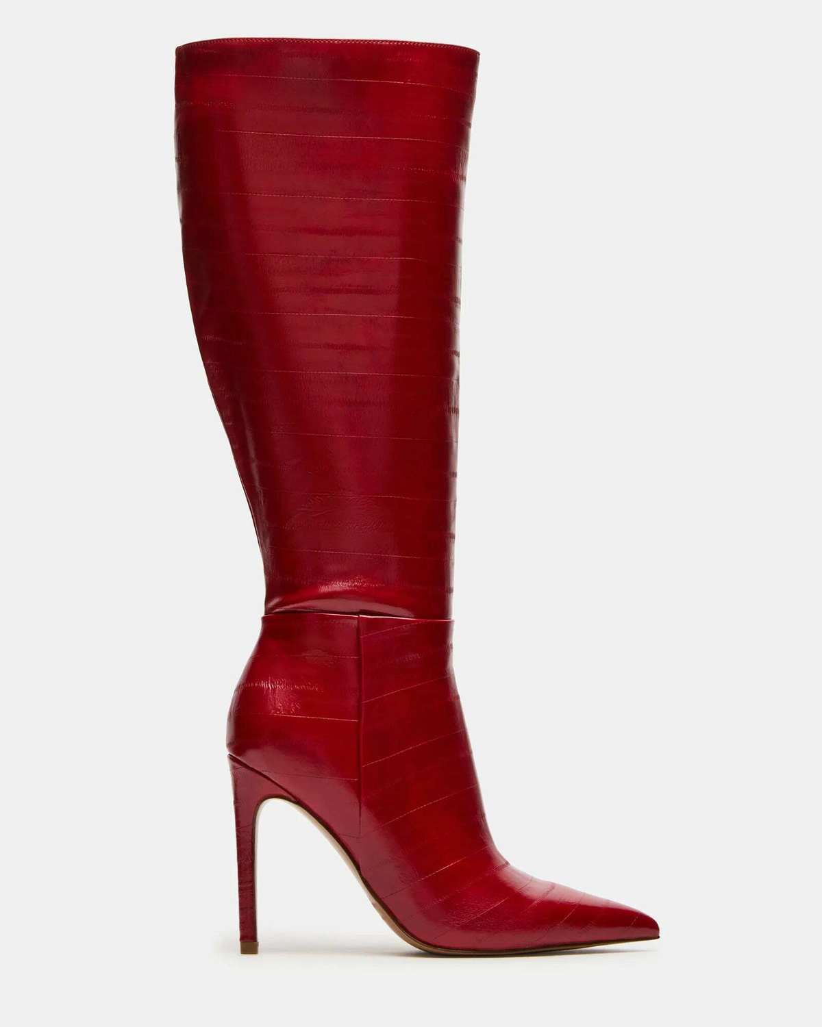 Steve Madden Nitro Boots in Red Exotic