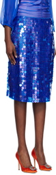 Saks Potts Blue Marna Midi Skirt