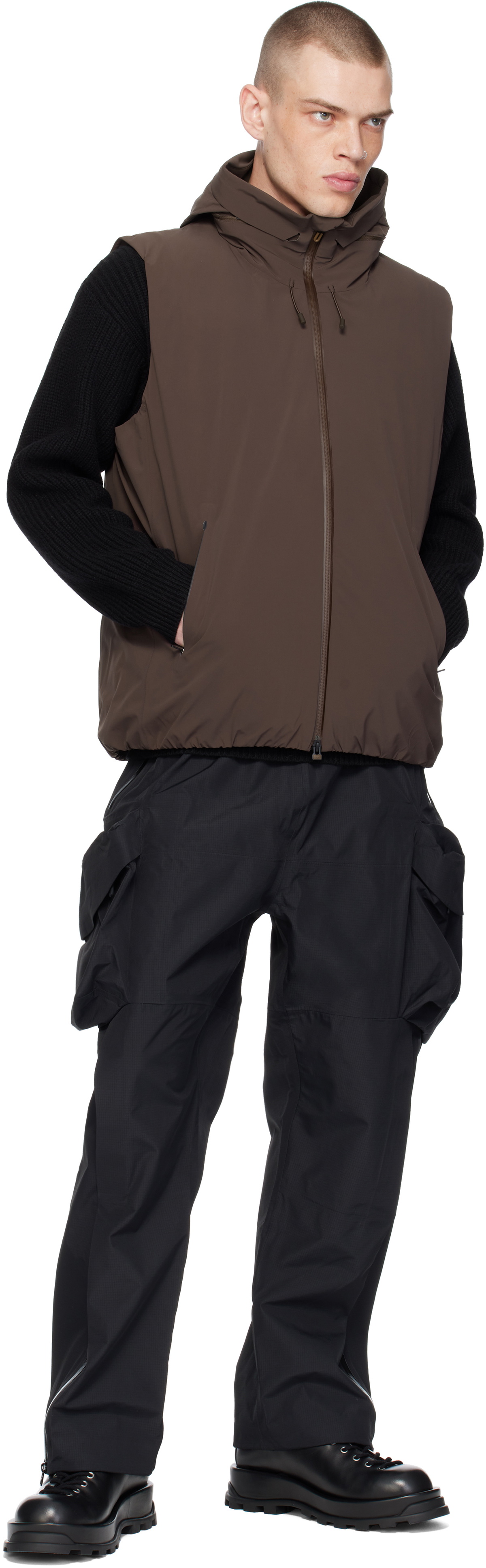Descente ALLTERRAIN Brown Mizusawa Invisible INV-08 Down Vest