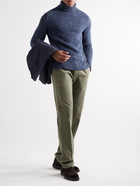 Massimo Alba - Alpaca-Blend Rollneck Sweater - Blue