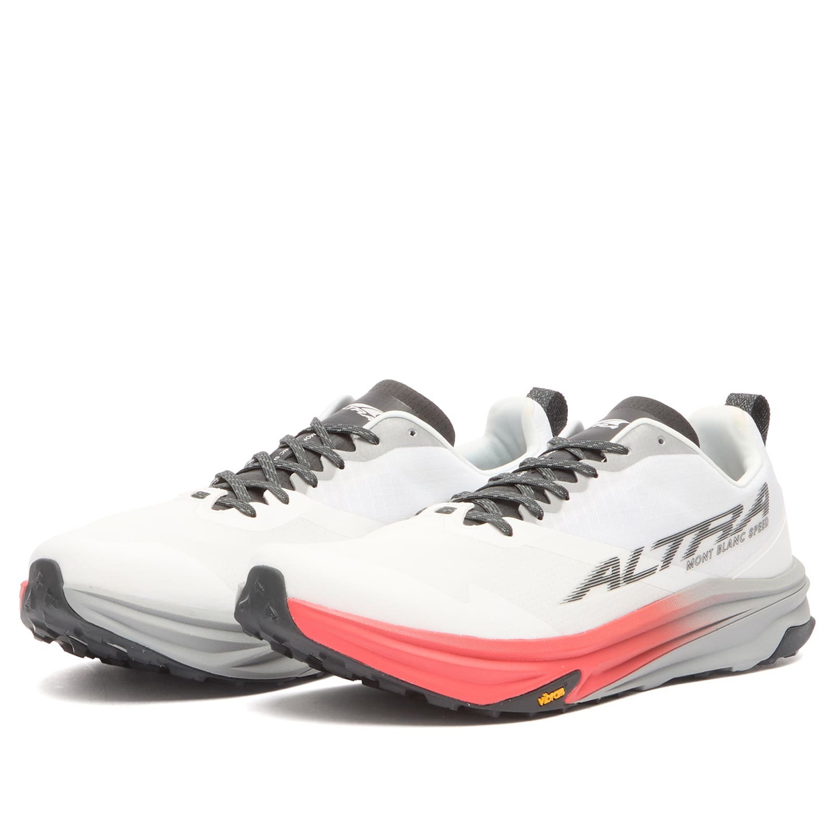 Altra Men's Mont Blanc Speed Sneaker in White/Coral