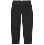 Folk - Black Assembly Tapered Pleated Cotton-Canvas Trousers - Black