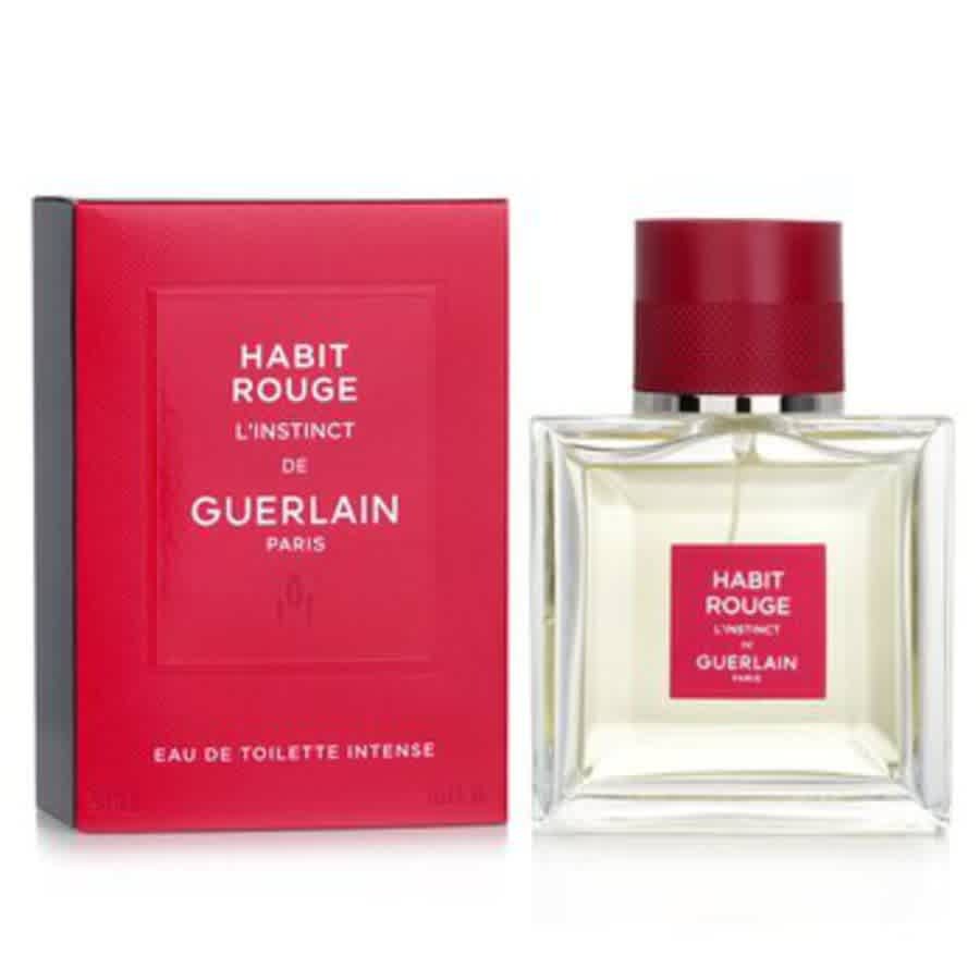Guerlain Mens Habit Rouge L'Instinct Intense EDT Spray 1.6 oz Fragrances 3346470304987