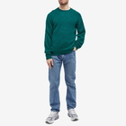 Drake's Men's Brushed Shetland Crew Knit in Forest