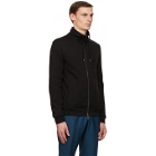 Giorgio Armani Black Jersey Blouson Zip Sweatshirt